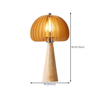 ZOWALA - Modern Wood Veneer Table Lamp Image - 13