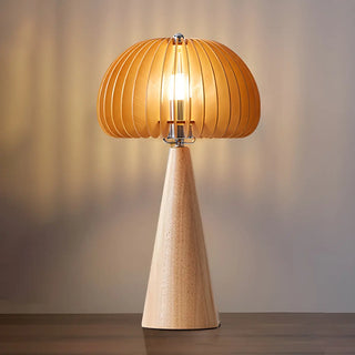 ZOWALA - Modern Wood Veneer Table Lamp Image - 8