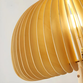 ZOWALA - Modern Wood Veneer Table Lamp Image - 9