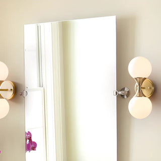 Double Globe Gold Wall Sconce Vanity Light Zawala Image - 3