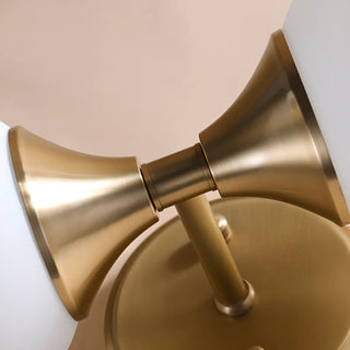 Double Globe Gold Wall Sconce Vanity Light Zawala Image - 6