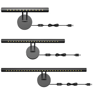 Adjustable USB Powered Black LED Vanity Mirror Light Zawala Image - 8