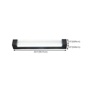 ZOWALA - Modern Vertical Outdoor Ribbed Glass Wall Sconce Image - 16