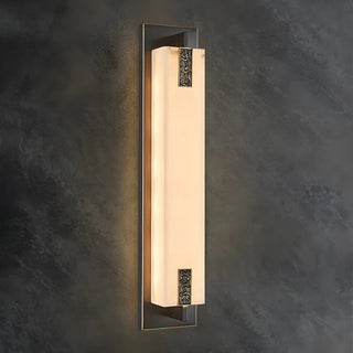 ZOWALA - Modern Vertical Stone LED Wall Sconce Image - 10