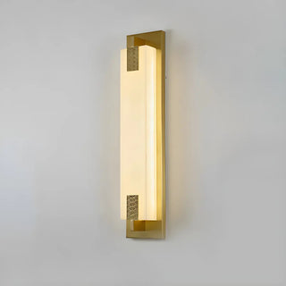 ZOWALA - Modern Vertical Stone LED Wall Sconce Image - 8