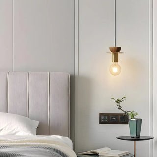 ZOWALA - Modern Unique Bedroom Metal Geometric Pendant Light Image - 1