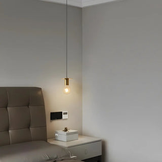 ZOWALA - Modern Unique Bedroom Metal Geometric Pendant Light Image - 13