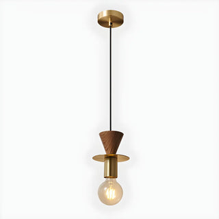 ZOWALA - Modern Unique Bedroom Metal Geometric Pendant Light Image - 14