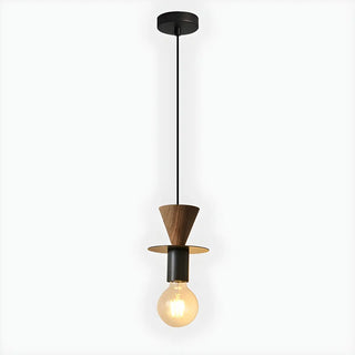 ZOWALA - Modern Unique Bedroom Metal Geometric Pendant Light Image - 16