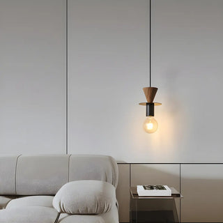 ZOWALA - Modern Unique Bedroom Metal Geometric Pendant Light Image - 3