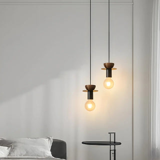 ZOWALA - Modern Unique Bedroom Metal Geometric Pendant Light Image - 6