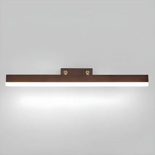 Modern Rectangle Walnut Wooden LED Vanity Lights Zawala Image - 10