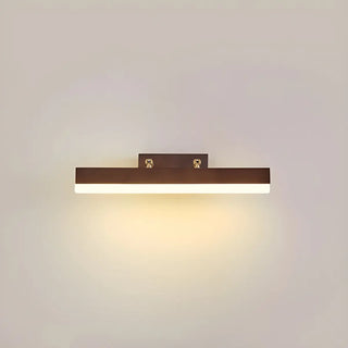 Modern Rectangle Walnut Wooden LED Vanity Lights Zawala Image - 12