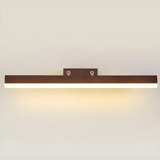 Modern Rectangle Walnut Wooden LED Vanity Lights Zawala Image - 13