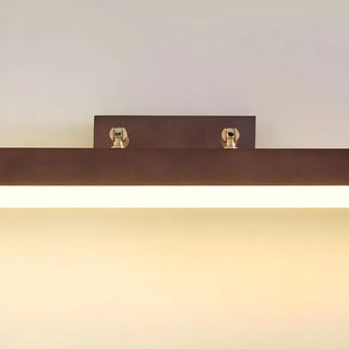 Modern Rectangle Walnut Wooden LED Vanity Lights Zawala Image - 16