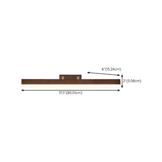 Modern Rectangle Walnut Wooden LED Vanity Lights Zawala Image - 20