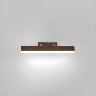 Modern Rectangle Walnut Wooden LED Vanity Lights Zawala Image - 7