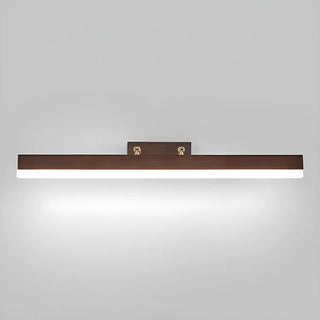 Modern Rectangle Walnut Wooden LED Vanity Lights Zawala Image - 9
