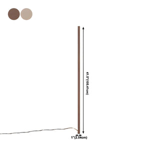 Modish Walnut Rectangular Standing Wooden Floor Lamp Zawala #size