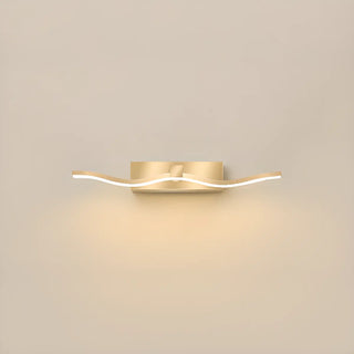 ZOWALA - Modern Elegant Gold Wavy LED Vanity Wall Light Image - 11