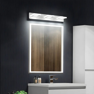 Simple Unique White Multi-Light Round Vanity Light Zawala Image - 10