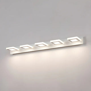 Simple Unique White Multi-Light Round Vanity Light Zawala Image - 16