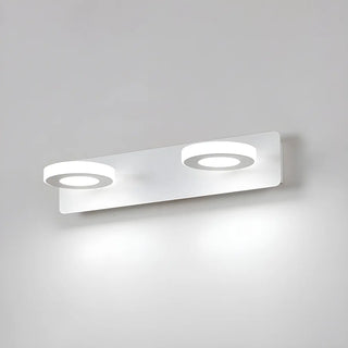 Simple Unique White Multi-Light Round Vanity Light Zawala Image - 18