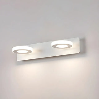 Simple Unique White Multi-Light Round Vanity Light Zawala Image - 28