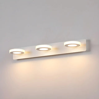 Simple Unique White Multi-Light Round Vanity Light Zawala Image - 38