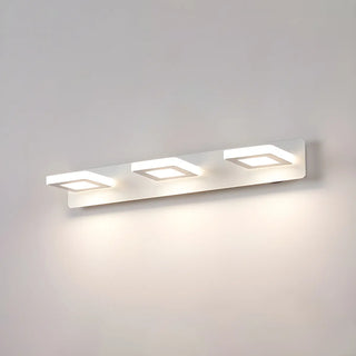 Simple Unique White Multi-Light Round Vanity Light Zawala Image - 7