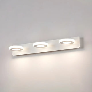 Simple Unique White Multi-Light Round Vanity Light Zawala Image - 8