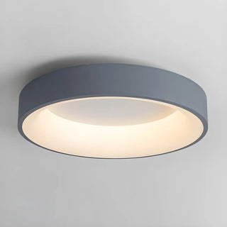 ZOWALA - Modish White Drum Dimmable LED Flush Mount Ceiling Lamp Image - 4
