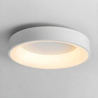 ZOWALA - Modish White Drum Dimmable LED Flush Mount Ceiling Lamp Image - 5
