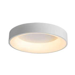 ZOWALA - Modish White Drum Dimmable LED Flush Mount Ceiling Lamp Image - 6