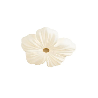 Modern White Floral Flush Mount Ceiling Light 3-Light Zawala Image - 11