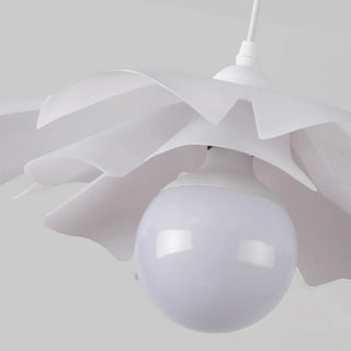 ZOWALA - Modern White Flower Metal Pendant Light for Living Room Image - 6