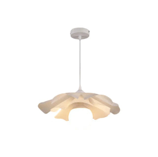 ZOWALA - Modern White Flower Metal Pendant Light for Living Room Image - 7