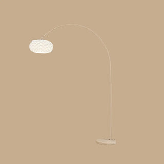 Adjustable Modern White Linterna Arch Floor Lamp Zawala Image - 11