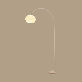 Adjustable Modern White Linterna Arch Floor Lamp Zawala Image - 12