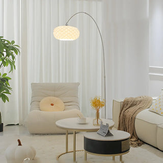 Adjustable Modern White Linterna Arch Floor Lamp Zawala Image - 5