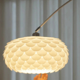 Adjustable Modern White Linterna Arch Floor Lamp Zawala Image - 7
