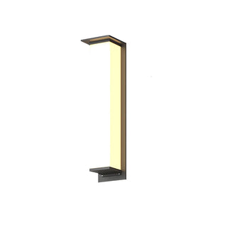Modern Black Rectangular Metal Outdoor Wall Lights Zawala Image - 13