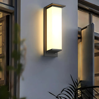 Modern Black Rectangular Metal Outdoor Wall Lights Zawala Image - 5