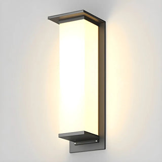 Modern Black Rectangular Metal Outdoor Wall Lights Zawala Image - 7