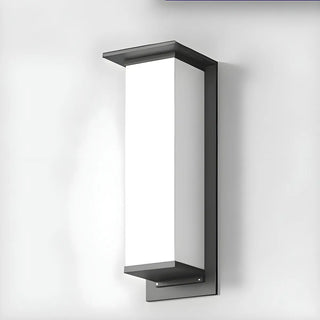 Modern Black Rectangular Metal Outdoor Wall Lights Zawala Image - 8