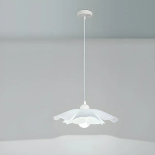 Modern Art White Acrylic Flower Petal Pendant Light Zawala Image - 4