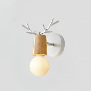 2-Light Black Decorative Antlers Vanity Wall Light Zawala Image - 6