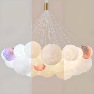 ZOWALA - Planet Living Room Adjustable Height Bubble Chandelier Image - 11