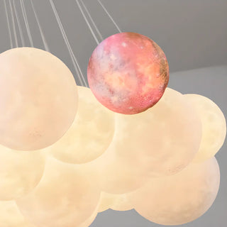 ZOWALA - Planet Living Room Adjustable Height Bubble Chandelier Image - 13