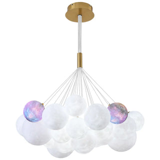 ZOWALA - Planet Living Room Adjustable Height Bubble Chandelier Image - 14